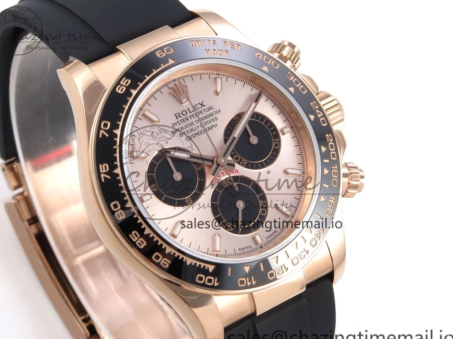 1:1 V6（Gain Dial SH4131 on Oysterflex Daytona RG 126515 Best Strap Weight） Black QF Edition 0524